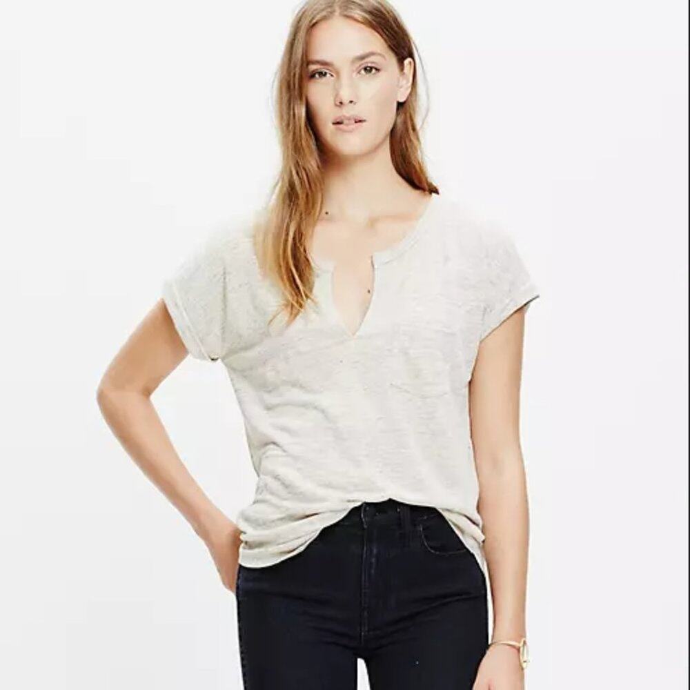 Madewell Modern Linen Bikelane Tee